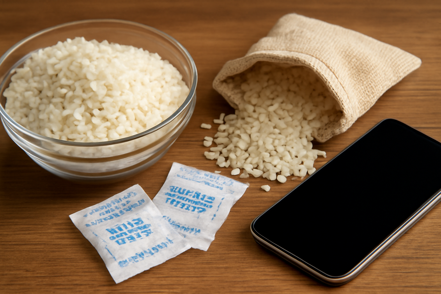 お米を乾燥剤の代わりに使う方法｜食品保存・靴・スマホの湿気対策